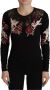 Dolce & Gabbana Black Lace Angel Roses Cardigan Sweater Zwart Dames - Thumbnail 1