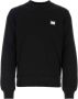 Dolce & Gabbana Zwarte Katoenen Logo-Plaque Sweatshirt Black Heren - Thumbnail 1