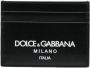Dolce & Gabbana Zwarte Portemonnee van Kalfsleer met Kaartsleuven Black Heren - Thumbnail 1