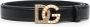 Dolce & Gabbana Zwarte Leren Riemen met Gouden Logo Gesp Black Dames - Thumbnail 1