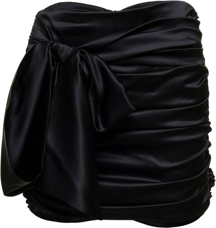 Dolce & Gabbana Zwarte Mini Rok Look28 Zwart Dames