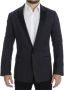 Dolce & Gabbana Zwarte wollen Slim Martini Blazer Black Heren - Thumbnail 1