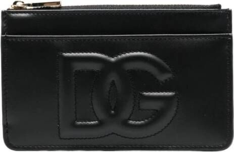 Dolce & Gabbana Zwarte portemonnee met kaartsleuven en muntvakje Black Dames