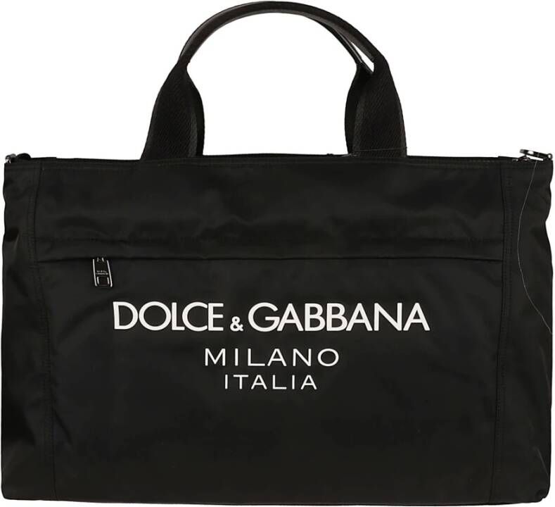 Dolce & Gabbana Zwarte Shopping Tas met Ny+Vit.century Zwart Heren