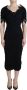 Dolce & Gabbana Zwarte Sheath Midi Bodycon Kant Zijden Jurk Black Dames - Thumbnail 1