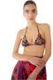 Dolce & Gabbana Bloemen Bandeau Bikini Top Black Dames - Thumbnail 5