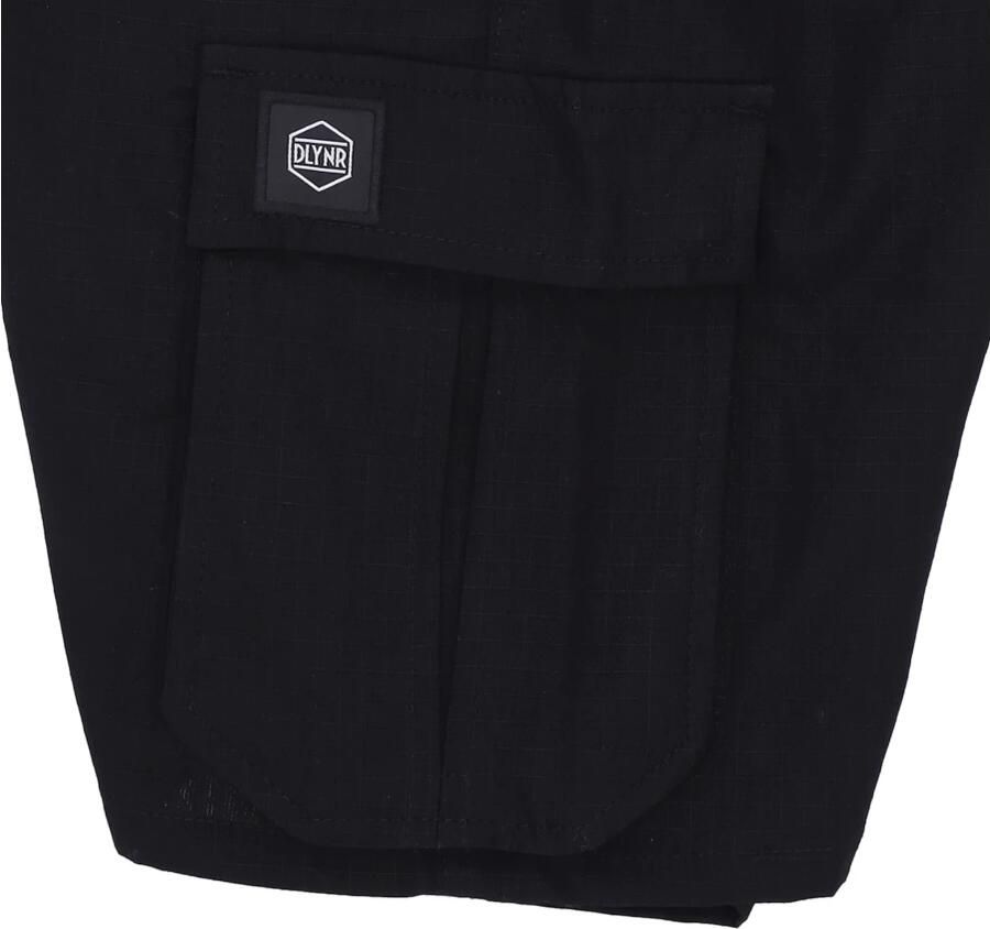 Dolly Noire Zwarte Cargo Easyshorts Lichtgewicht Katoen Black Heren