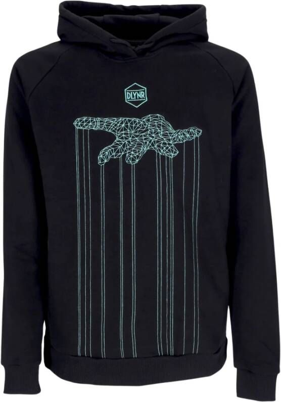 Dolly Noire Zwarte Control Hoodie Lichtgewicht Sweatshirt Black Heren