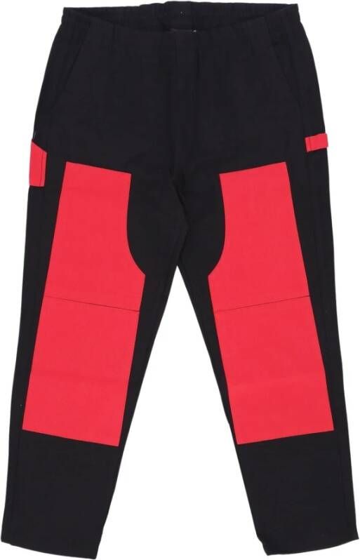 Dolly Noire Straight Trousers Rood Heren