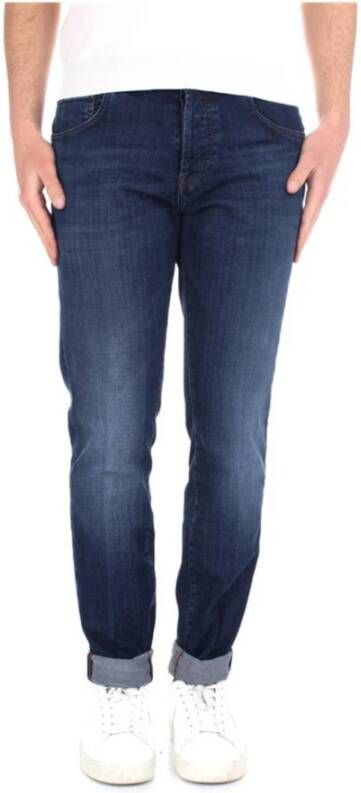 Don The Fuller Blue Cotton Jeans & Pant Blauw Heren