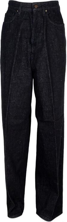 Don The Fuller Stijlvolle Wide Jeans voor Mannen Black Dames
