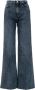 Don The Fuller Hoge Taille Flare Jeans Blauw Dames - Thumbnail 1