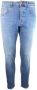 Don The Fuller Yaren Slim Fit Jeans met Gold Rose Button Blue Heren - Thumbnail 1