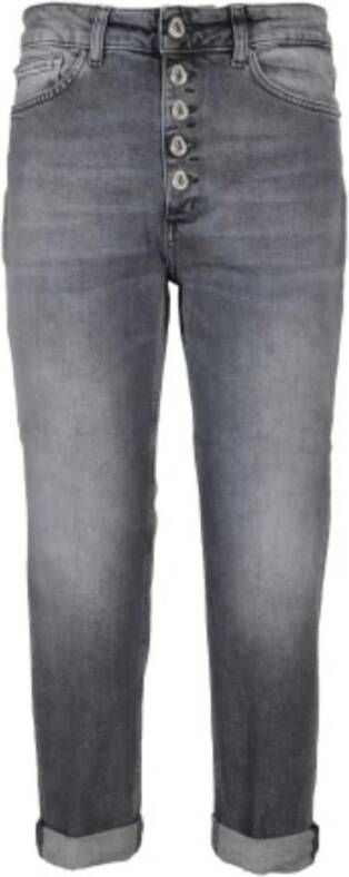 Dondup Stijlvolle Grijze Cropped Jeans voor Vrouwen Gray Dames