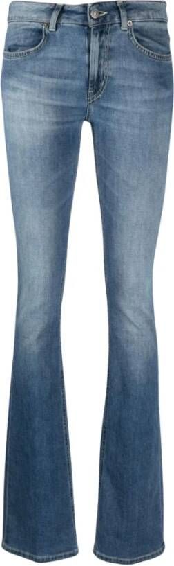 Dondup Vintage Blauwe Boot-Cut Jeans Blue Dames