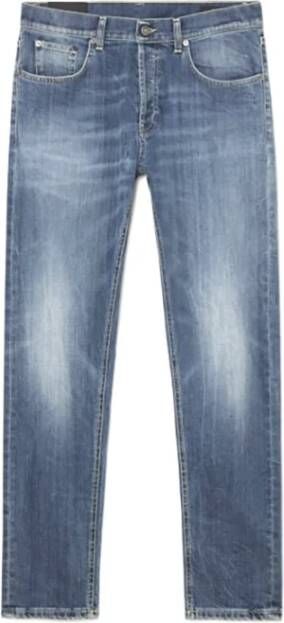 Dondup Carrot Slim Fit Lage Taille Jeans Blue Heren