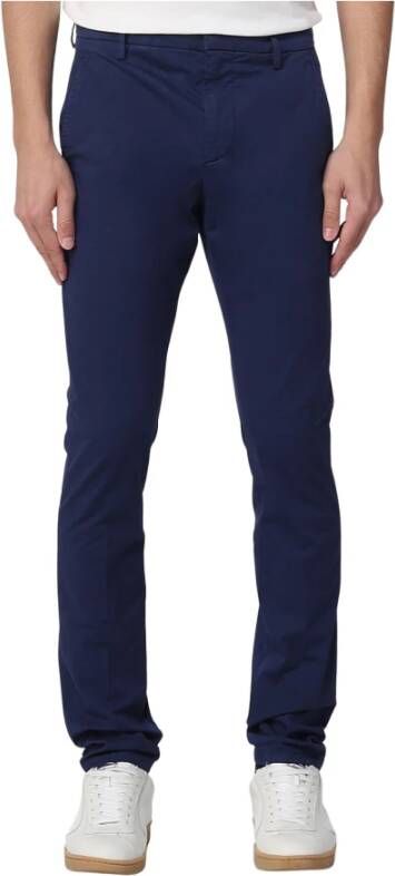 Dondup Klassieke Blauwe Chino`s voor Moderne Mannen Blue Heren