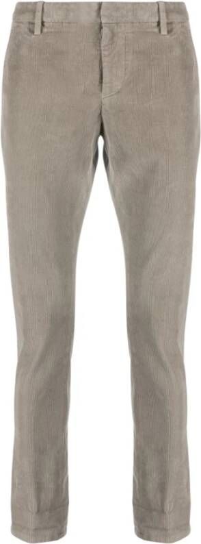 Dondup Grijze Corduroy Broek Gray Heren