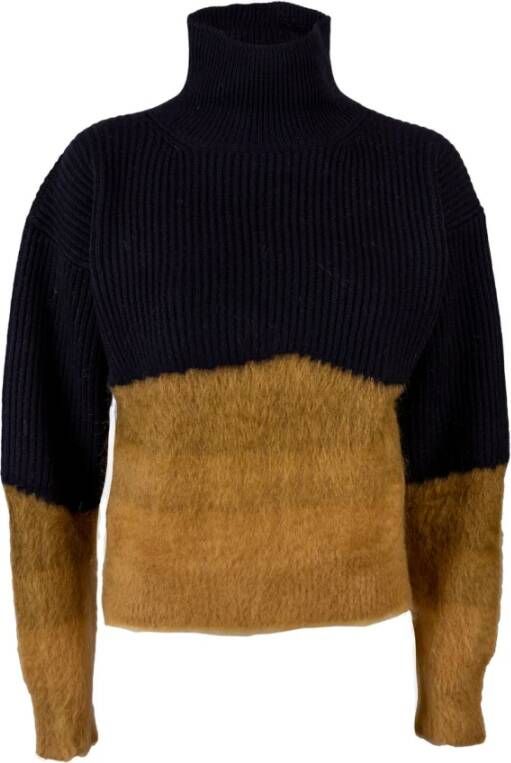 Dondup Turtleneck Sweater Geel Dames