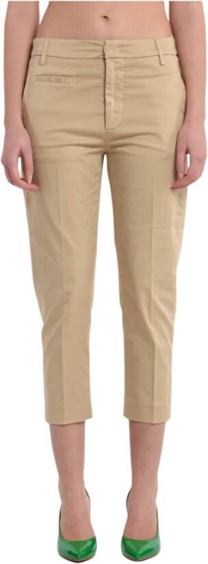 Dondup Cropped broek Beige Dames