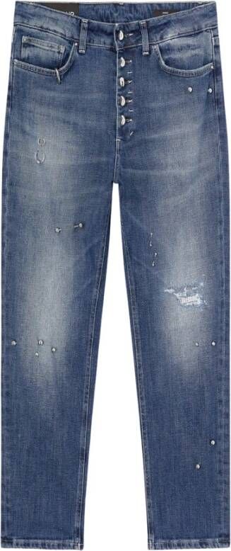 Dondup Koons Straight Jeans Tijdloze en veelzijdige stijl Blue Dames