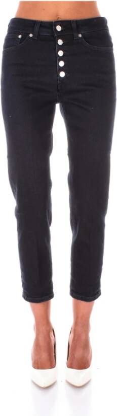 Dondup Koons Straight Jeans Tijdloze en veelzijdige stijl Black Dames