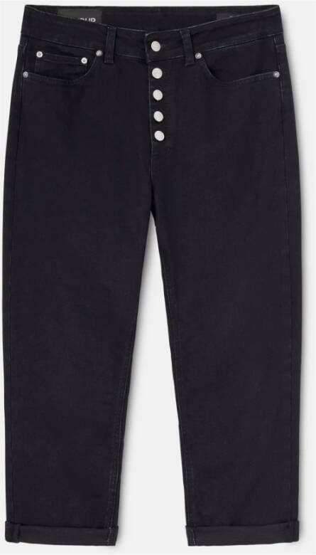 Dondup Koons Straight Jeans Tijdloze en veelzijdige stijl Black Dames