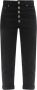 Dondup Cropped Jeans Zwart Dames - Thumbnail 1