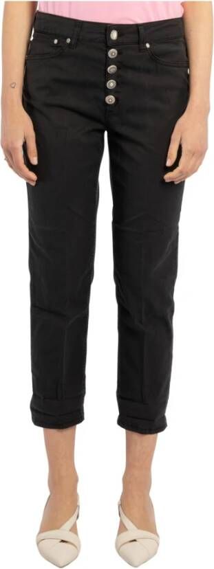Dondup Cropped Jeans Zwart Dames