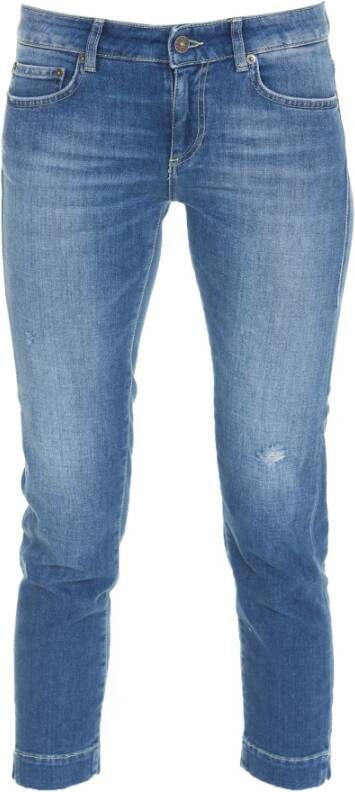 Dondup Blauwe Slim-Fit Jeans Ss23 Blue Dames