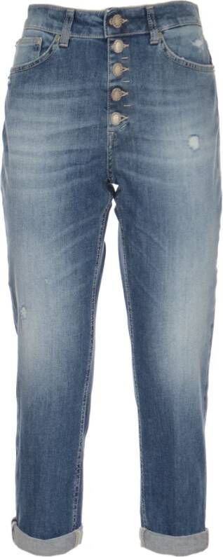 Dondup Stijlvolle Cropped Jeans voor Dames Blue Dames