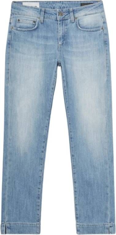 Dondup Comfortabele en stijlvolle straight jeans Blue Dames