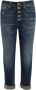 Dondup Blauwe Katoenen Jeans met Juweelknopen Blue Dames - Thumbnail 1