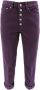 Dondup Donker Violet Cropped Jeans Purple Dames - Thumbnail 1