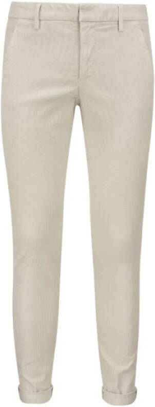 Dondup Cropped Trousers Beige Heren