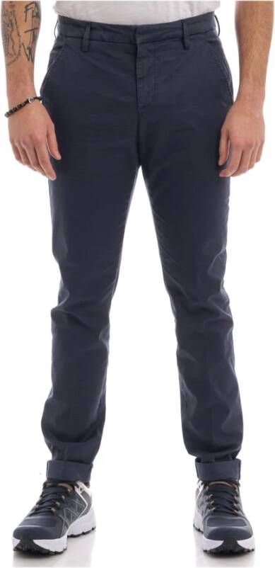 Dondup Cropped Trousers Blauw Heren