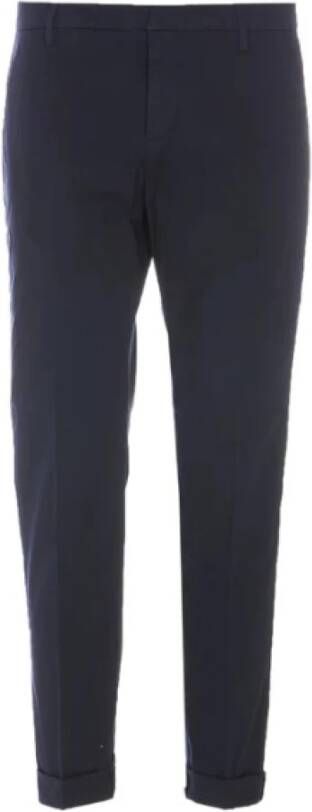 Dondup Cropped Trousers Blauw Heren