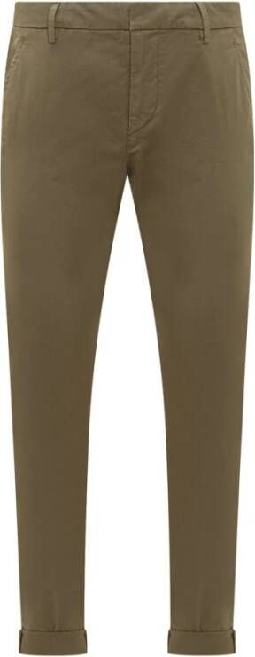 Dondup Cropped Trousers Groen Heren