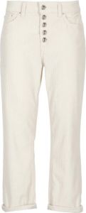 Dondup Cropped Trousers Wit Dames