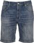 Dondup Regular Fit Lage Taille Denim Shorts Blue Heren - Thumbnail 1