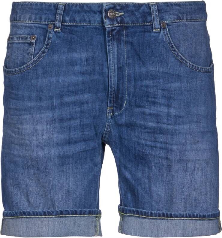 Dondup Regular Fit Lage Taille Denim Shorts Blue Heren - Foto 3