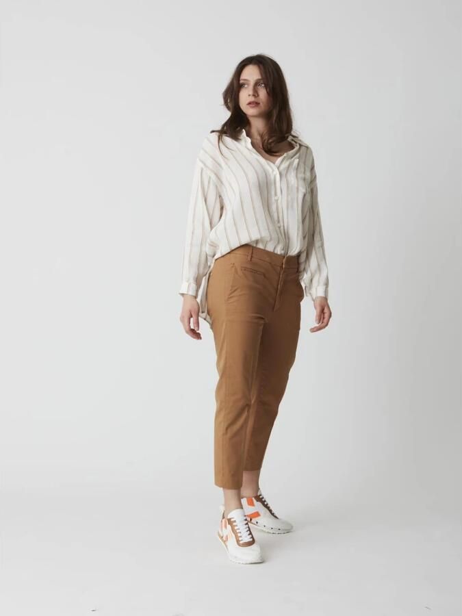 Dondup Ariel Broek Beige Dames - Foto 6
