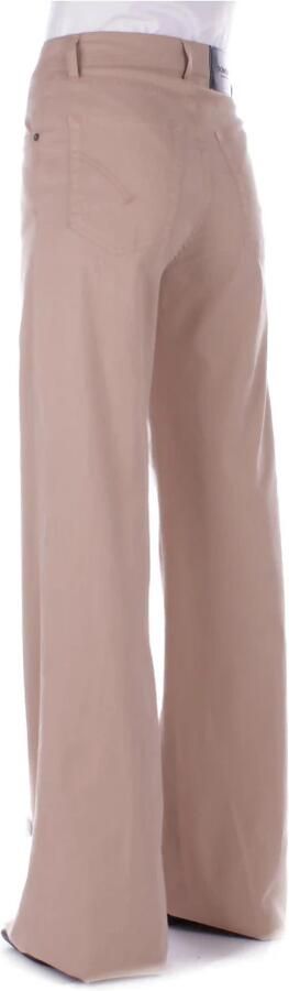 Dondup Beige Broek met Logo Achterzak Beige Dames - Foto 4