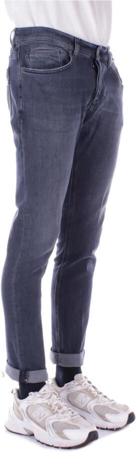 Dondup Blauwe Broek met Logo en Zakken Blue Heren