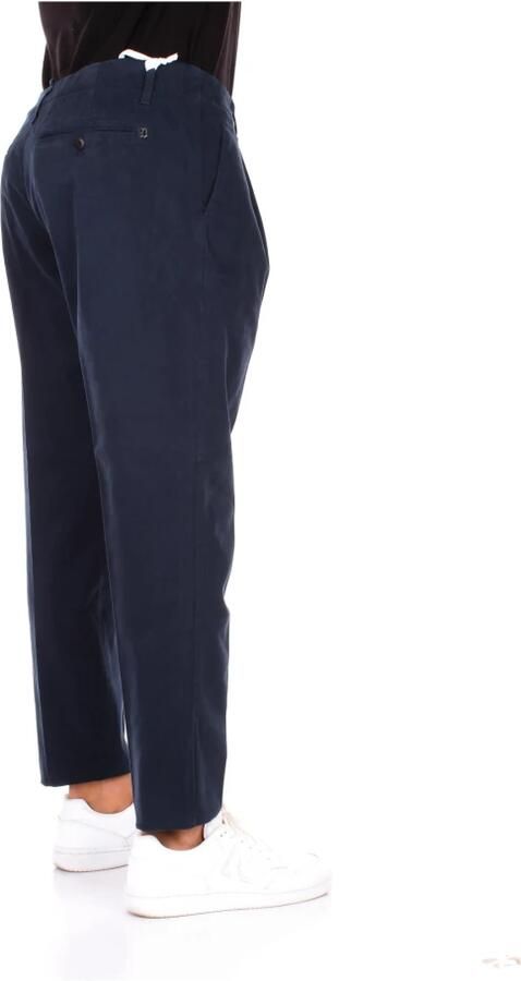 Dondup Blauwe Broek met Ritssluiting en Knoopsluiting Blue Heren