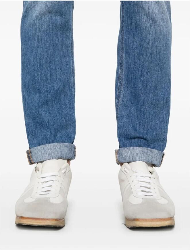 Dondup Blauwe Skinny Jeans met Riemlussen Blue Heren - Foto 3