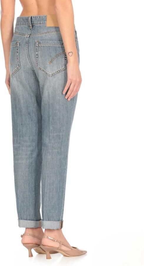 Dondup Blauwe Katoenen Jeans met Juweelknopen Blue Dames - Foto 2