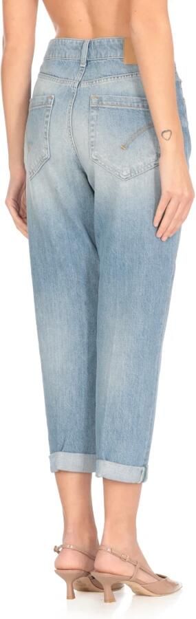 Dondup Blauwe Katoenen Jeans met Juweelknopen Blue Dames - Foto 7