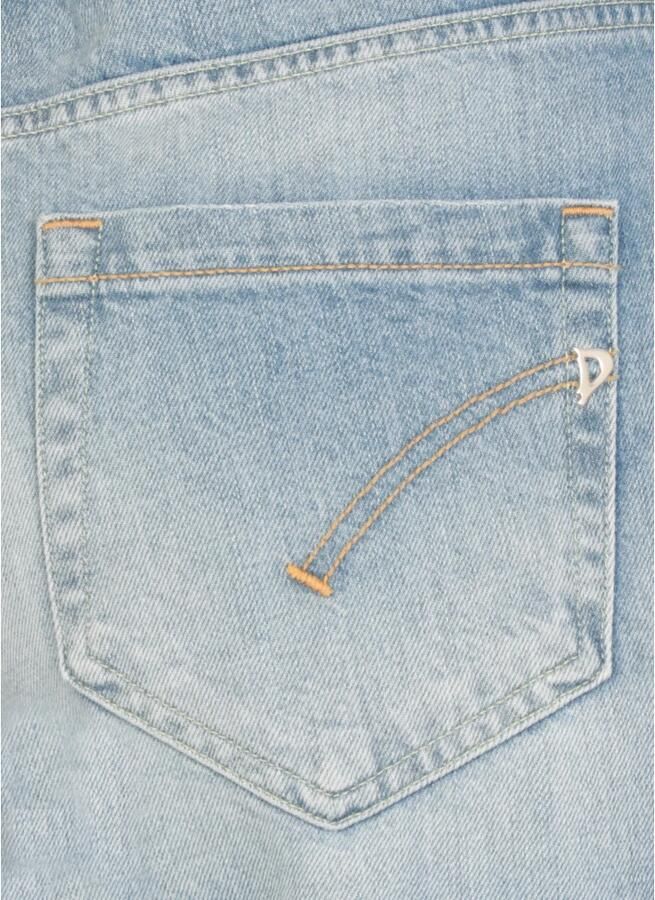 Dondup Blauwe Katoenen Jeans met Juweelknopen Blue Dames