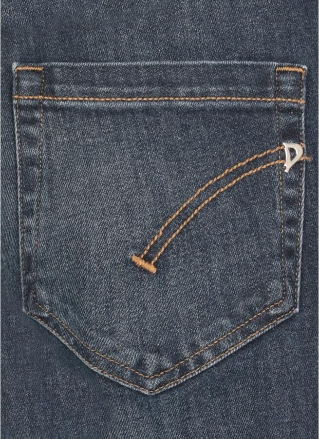 Dondup Blauwe Katoenen Jeans met Juweelknopen Blue Dames